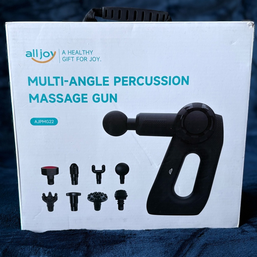 ALLJOY Black Multi-Angle Percussion Massage Gun